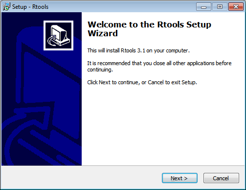 install Rtools image 1