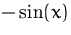 $-\sin(x)$