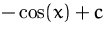 $-\cos(x)+c$