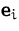 $\mathsfbf{e}_i$