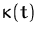 $\kappa(t)$