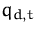 $q_{d,t}$