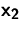$\mathsfbf{x_2}$