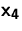 $\mathsfbf{x_4}$