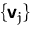 $\{\mathsfbf{v}_j\}$