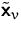 $\tilde\mathsfbf{x}_v$