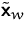 $\tilde\mathsfbf{x}_w$