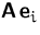 $\mathsfbf{A}\,\mathsfbf{e}_i$