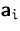 $\mathsfbf{a}_i$