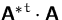 ${\mathsfbf{A}^\ast}^t \cdot \mathsfbf{A}$
