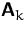 $\mathsfbf{A}_k$