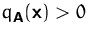 $q_\mathsfbf{A}(\mathsfbf{x})\gt$
