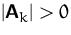 $\vert\mathsfbf{A}_k\vert\gt$