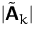 $\vert\tilde\mathsfbf{A}_k\vert$