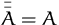 $\bar{\bar{A}}=A$