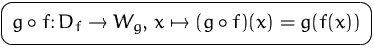 $\mbox{\ovalbox{$\displaystyle g\circ f\colon D_f\to W_g,\, x\mapsto(g\circ f)(x)=g(f(x))$}}$
