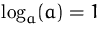 $\log_a(a)=1$