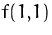 $f(1{,}1)$