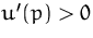 $u'(p)\gt$