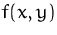 $f(x,y)$