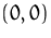 $(0,0)$