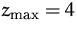 $z_{\max } = 4$