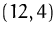 $(12,4)$