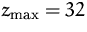 $z_{\max }=32$