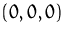 $(0,0,0)$