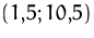 $(1{,}5;10{,}5)$