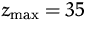 $z_{\max } = 35$